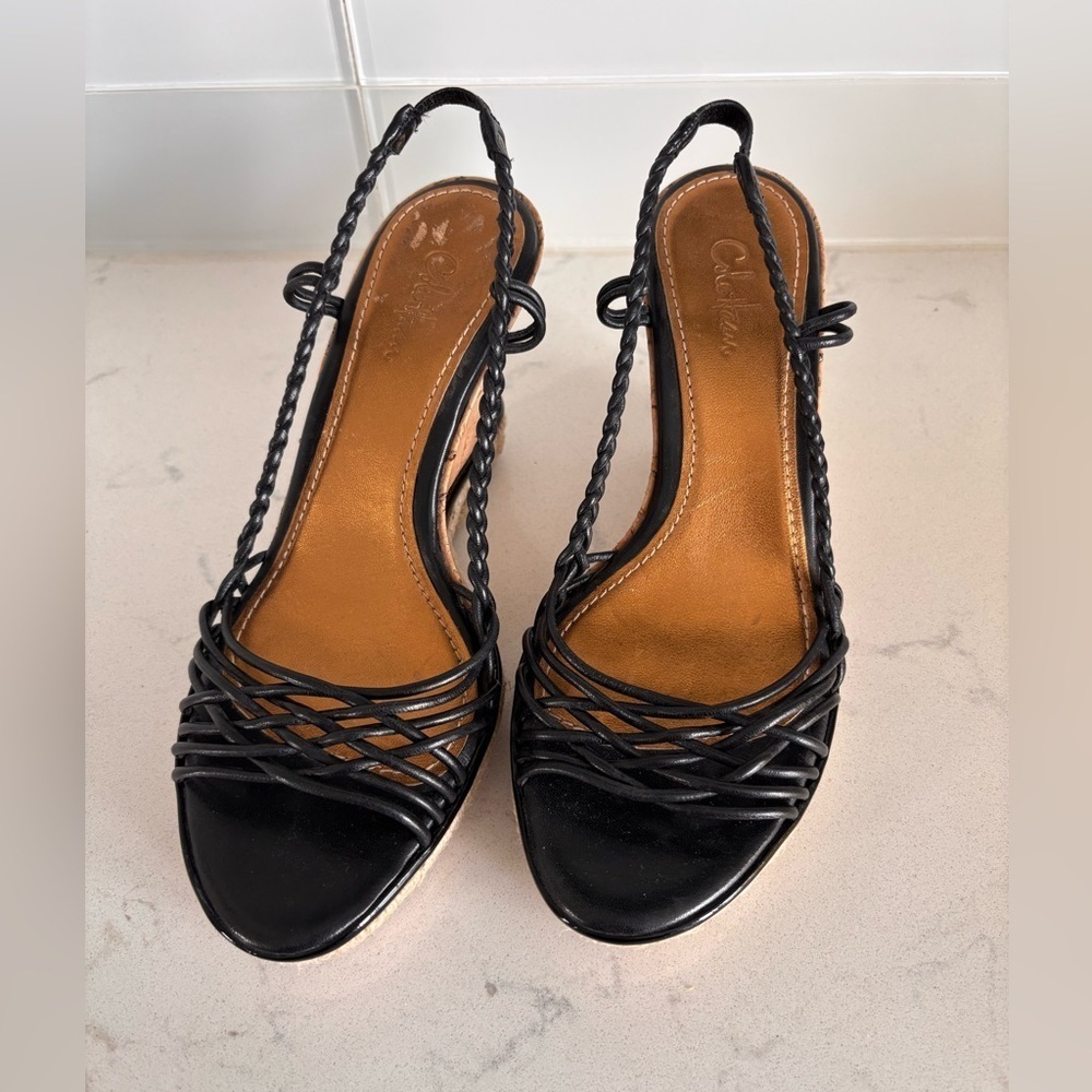 Cole Haan Black Slingback Sandals